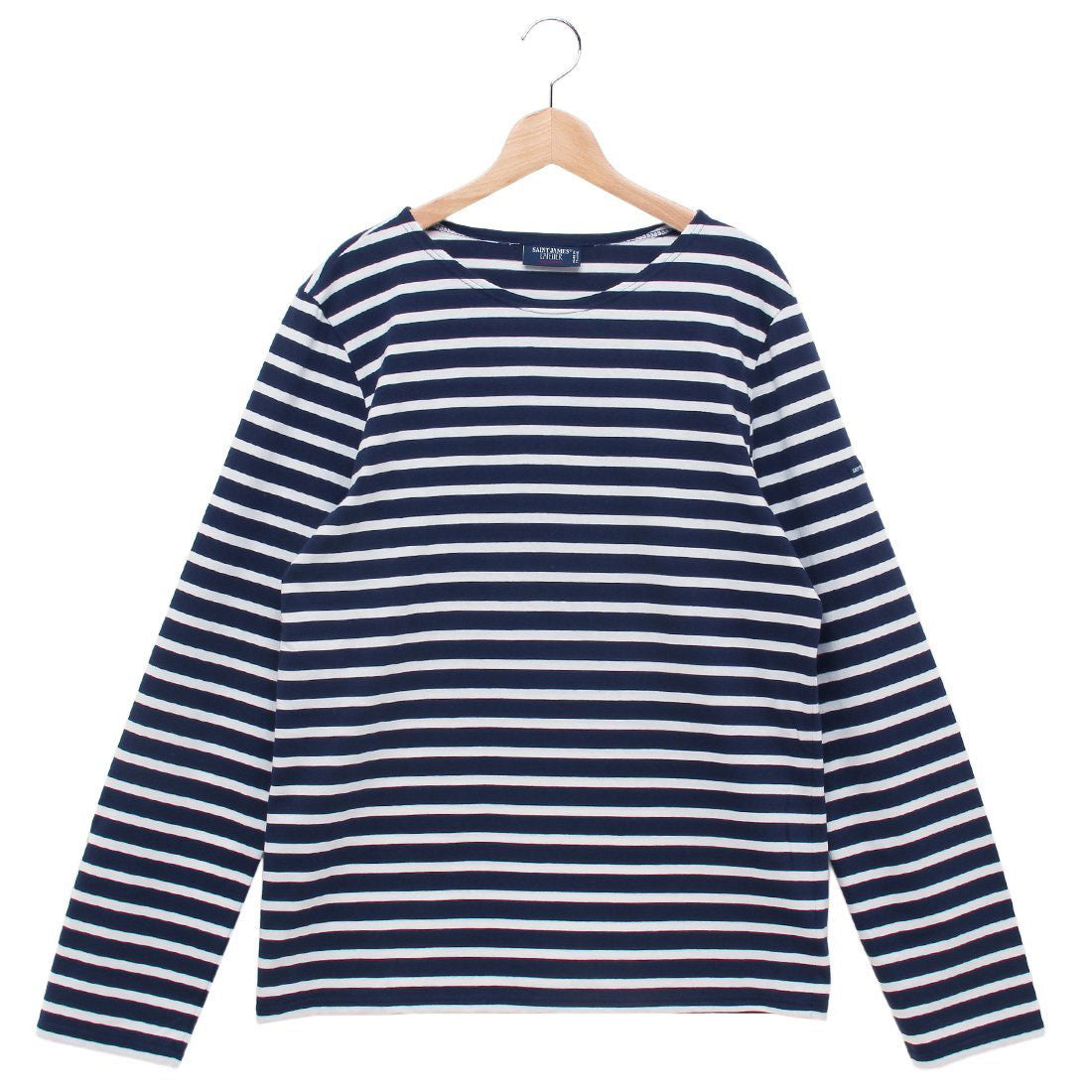 セントジェームス SAINT JAMES Tシャツ カットソー マンキエモダン ホワイト ネイビー メンズ ST.JAMES 9858 MARINE NEIGE （MARINE NEIGE） MARINE NEIGE