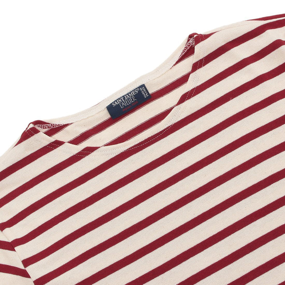 セントジェームス SAINT JAMES Tシャツ カットソー メリディアン モダン ホワイト ワインレッド メンズ ST.JAMES 6870 ECRU PERSAN （ECRU PERSAN） ECRU PERSAN