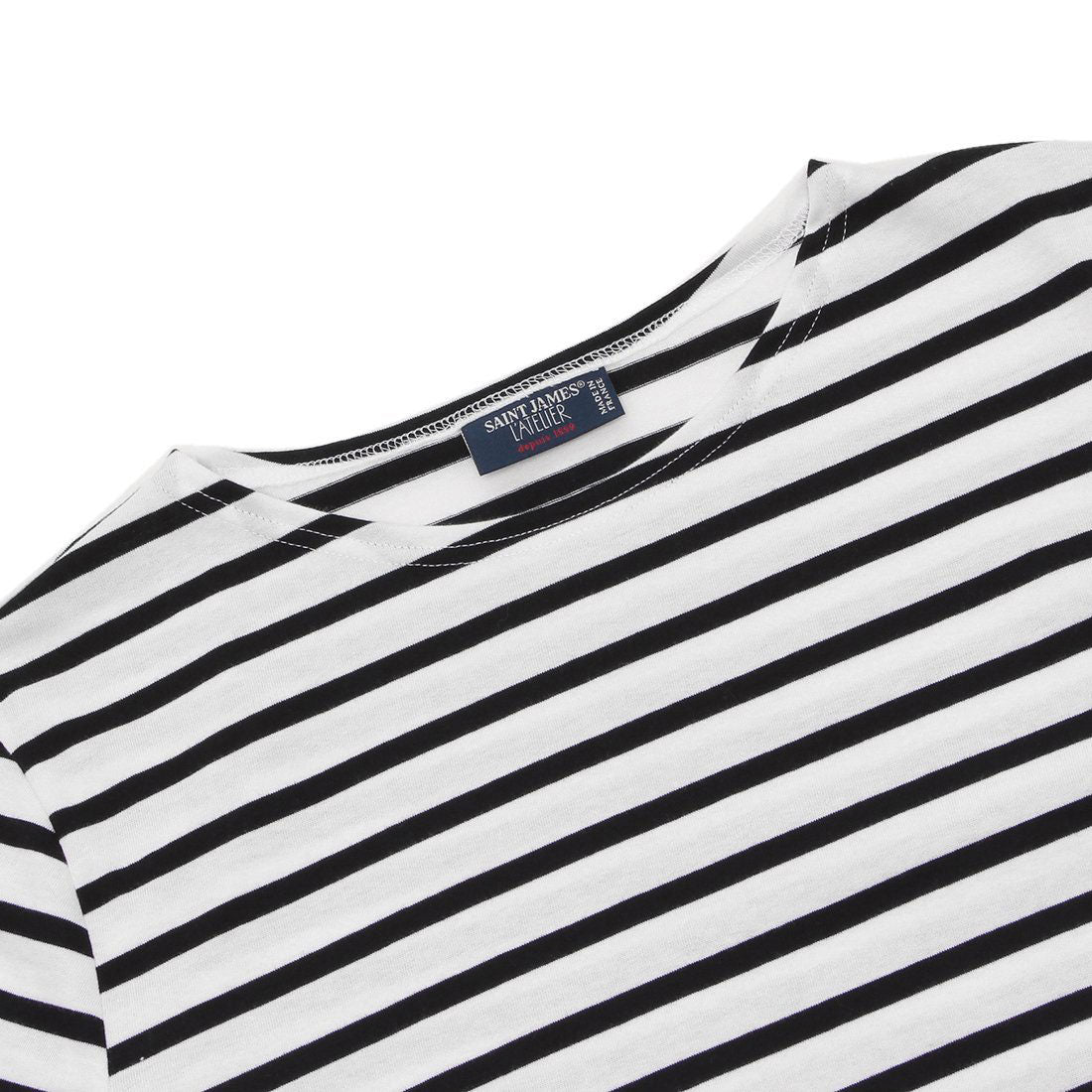 セントジェームス SAINT JAMES Tシャツ カットソー レヴァント モダン ホワイト ブラック メンズ ST.JAMES 9863 NEIGE NOIR （NEIGE NOIR） NEIGE NOIR