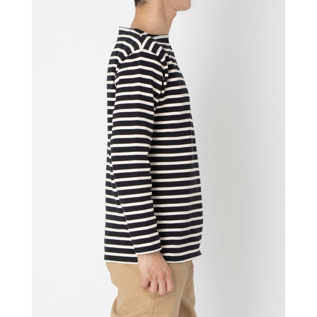 セントジェームス SAINT JAMES ウエッソン ギルド 長袖Tシャツ （ノワール×ネージュ） ノワール×ネージュ