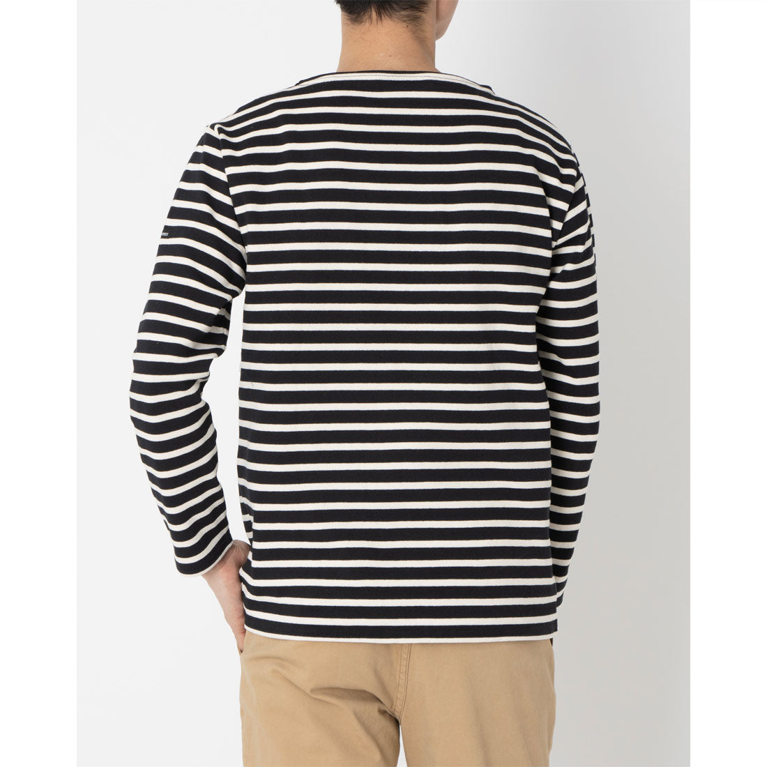 セントジェームス SAINT JAMES ウエッソン ギルド 長袖Tシャツ （ノワール×ネージュ） ノワール×ネージュ