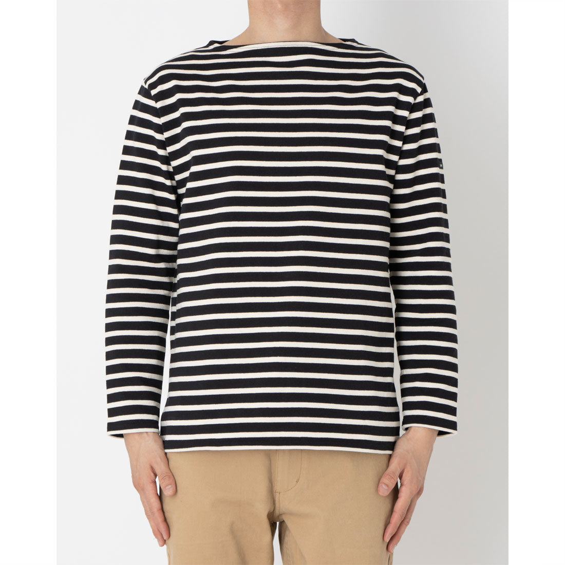 セントジェームス SAINT JAMES ウエッソン ギルド 長袖Tシャツ （ノワール×ネージュ） ノワール×ネージュ