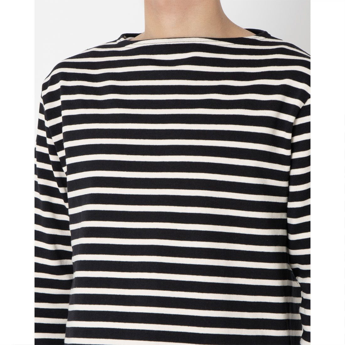 セントジェームス SAINT JAMES ウエッソン ギルド 長袖Tシャツ （ノワール×ネージュ） ノワール×ネージュ