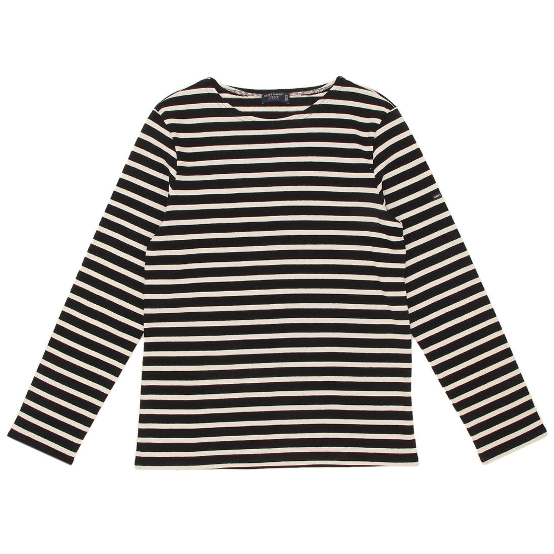 セントジェームス SAINT JAMES Tシャツ カットソー メリディアン ボートネック ブラック ホワイト メンズ レディース ユニセックス ST.JAMES 6870