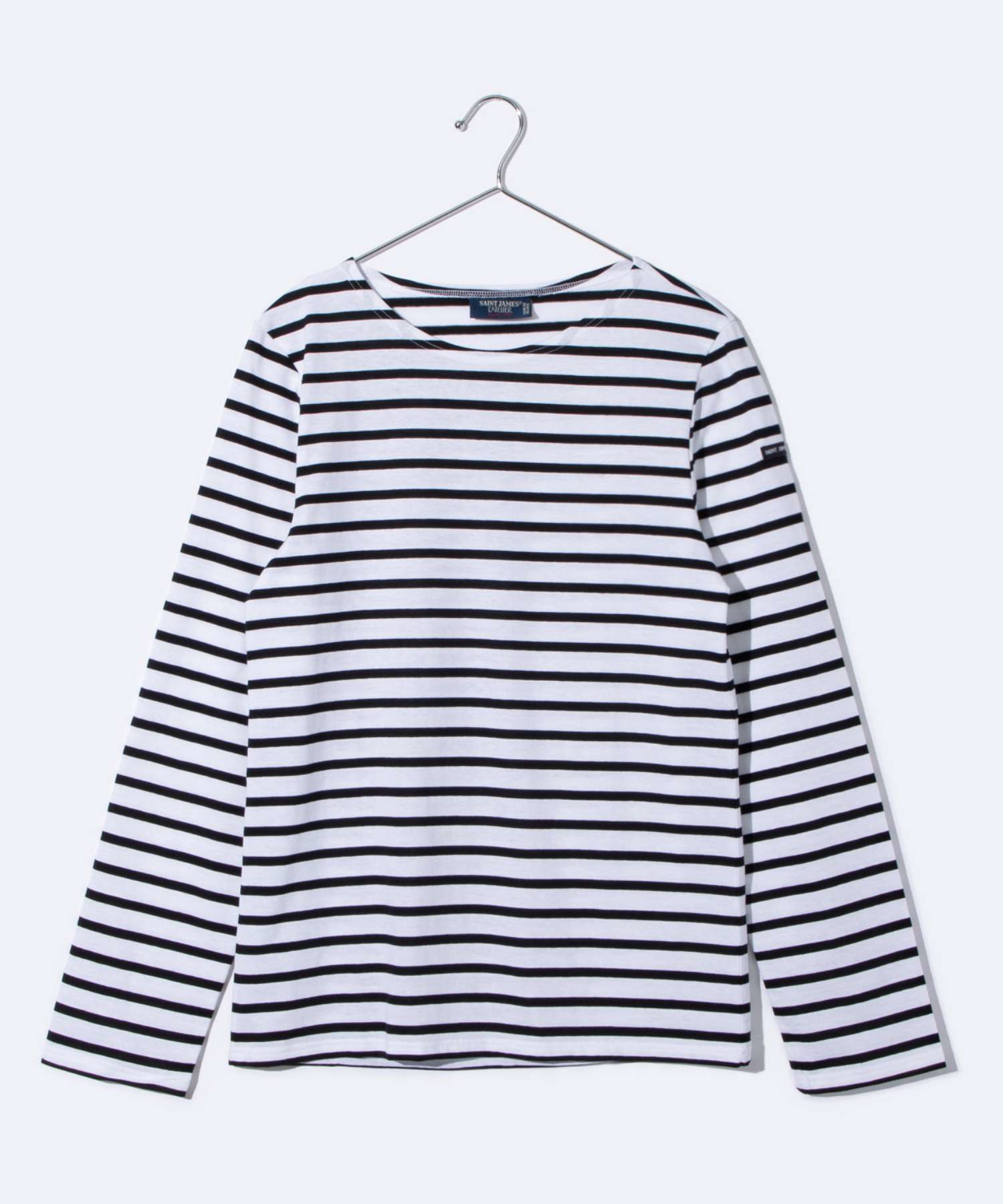 セントジェームス SAINT JAMES セントジェームス SAINT JAMES MINQUIERS MODERNE ボーダー カットソー ロンT クルーネック （neige/noir） neige/noir