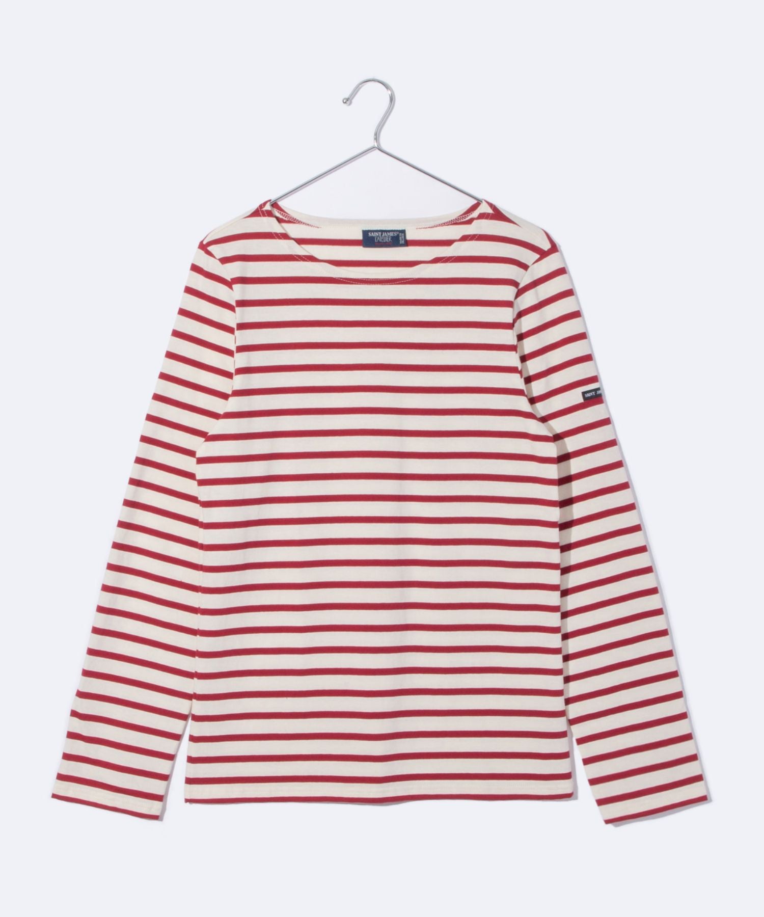 セントジェームス SAINT JAMES セントジェームス SAINT JAMES MINQUIERS MODERNE ボーダー カットソー ロンT クルーネック （neige/noir） neige/noir