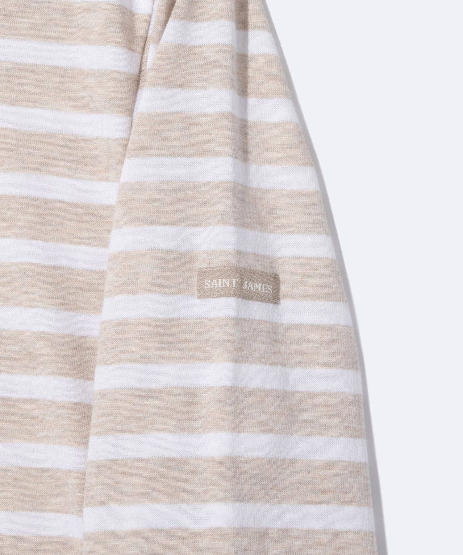 セントジェームス SAINT JAMES セントジェームス SAINT JAMES MINQUIERS MODERNE ボーダー カットソー ロンT クルーネック （neige/noir） neige/noir