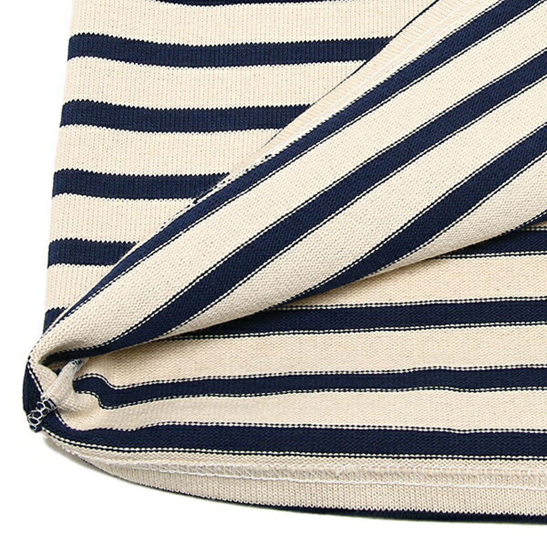 Saint James SAINT JAMES SAINT JAMES Long Sleeve Striped T-Shirt 2501 MP GUILDO RA Guild Unisex Basque Shirt ECRU/MARINE OUESSANT/Successor Model of Ouessant