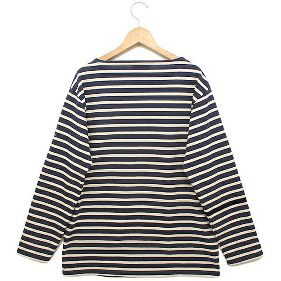 Saint James SAINT JAMES SAINT JAMES Long Sleeve Striped T-Shirt 2501 MP GUILDO RA Guild Unisex Basque Shirt MARINE/ECRU OUESSANT/Successor Model of Ouessant
