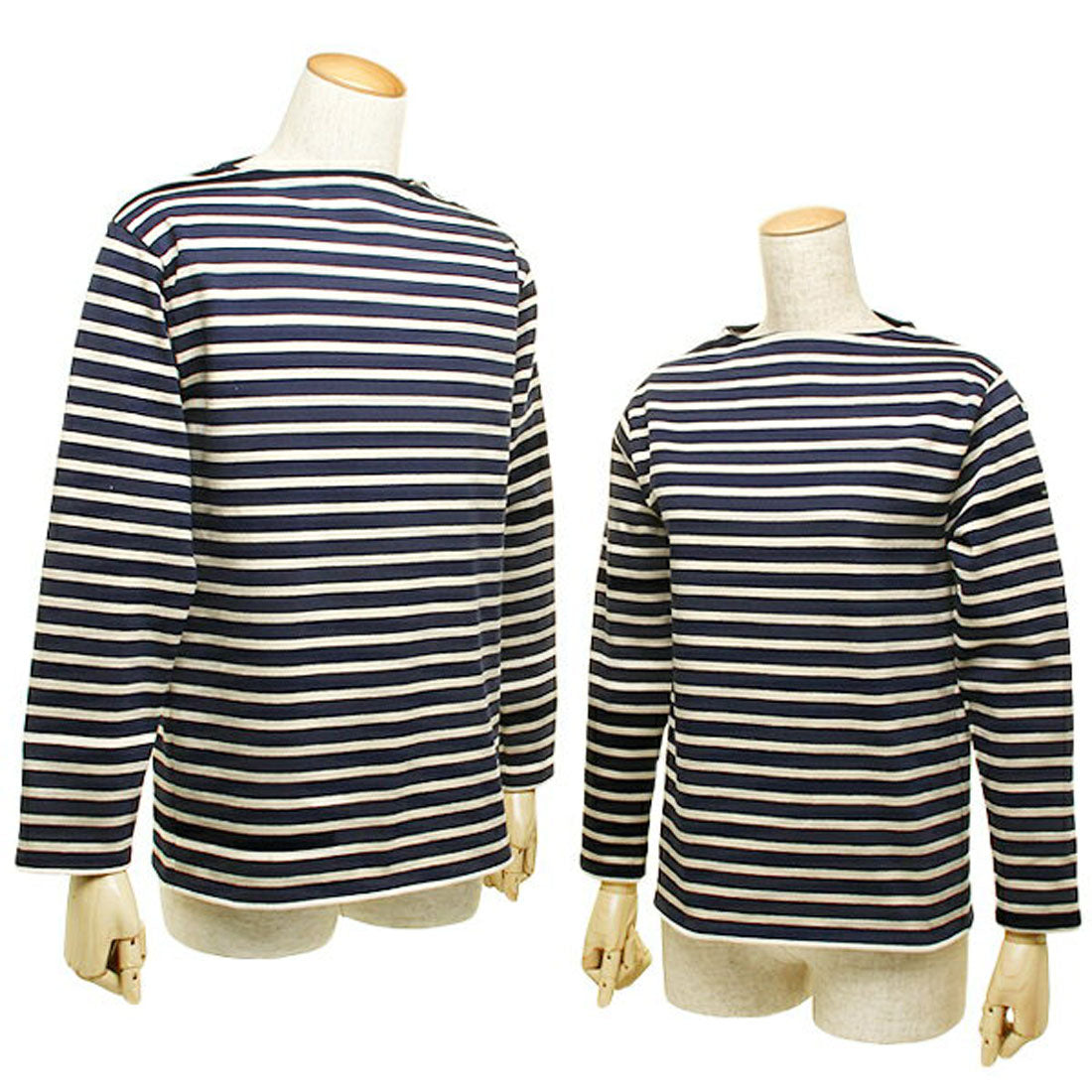 Saint James SAINT JAMES SAINT JAMES Long Sleeve Striped T-Shirt 2501 MP GUILDO RA Guild Unisex Basque Shirt MARINE/ECRU OUESSANT/Successor Model of Ouessant