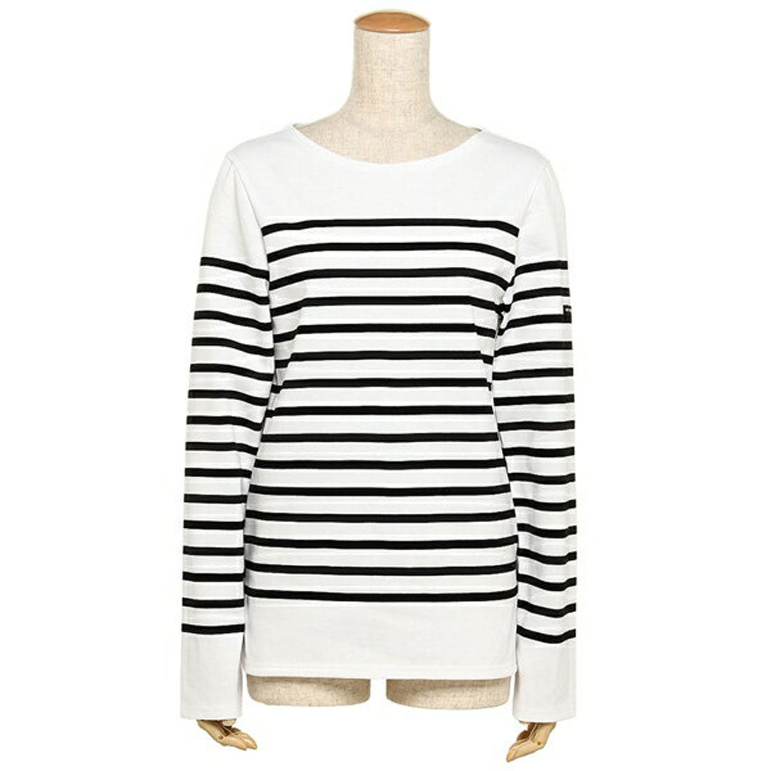 Saint James NAVAL Men's Women's Long T-Shirt SAINT JAMES 2691 IC white black
