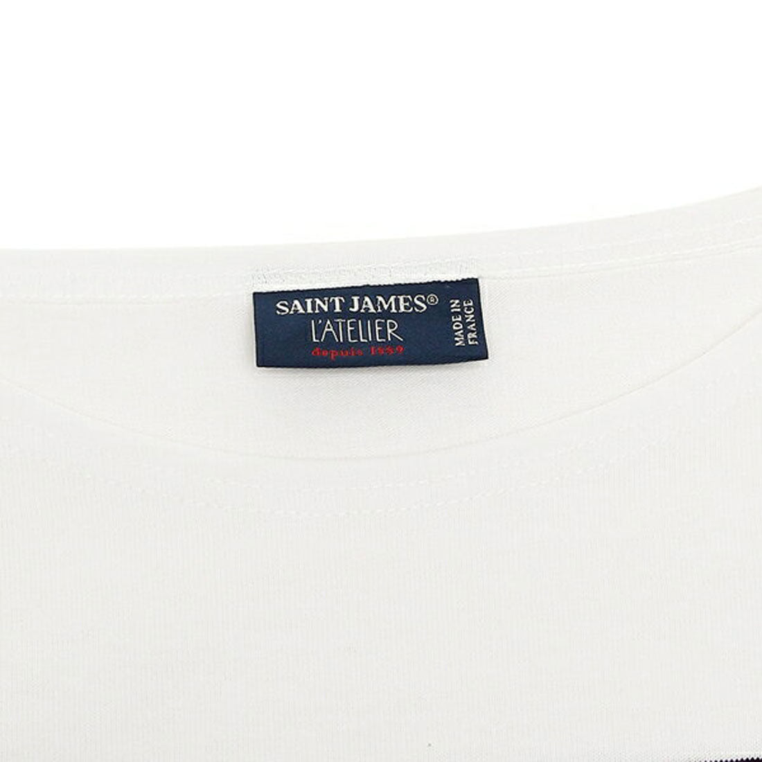 Saint James NAVAL Men's Women's Long T-Shirt SAINT JAMES 2691 IC white black