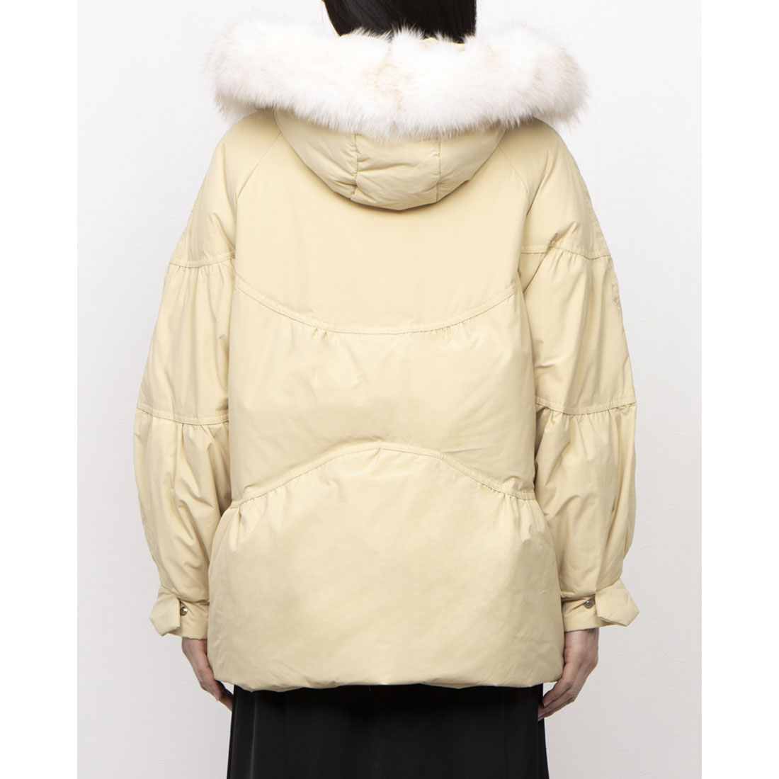 SAISON DE PAPILLON 狐狸毛連帽羽絨服