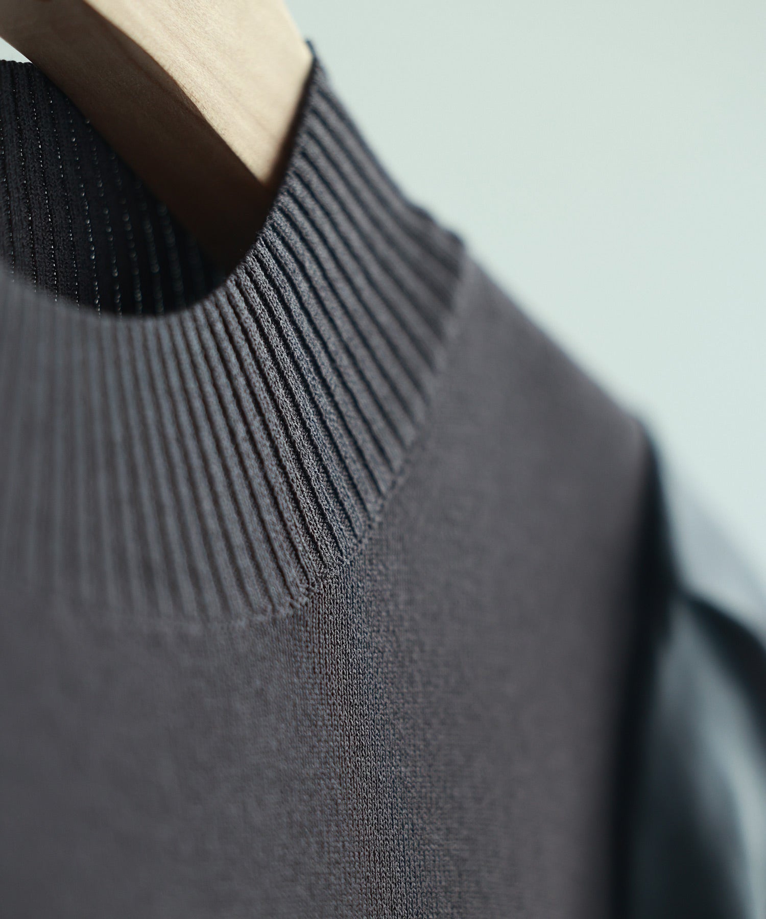 セゾンドパピヨン SAISON DE PAPILLON Aラインドッキングニットワンピース （ネイビー） ネイビー