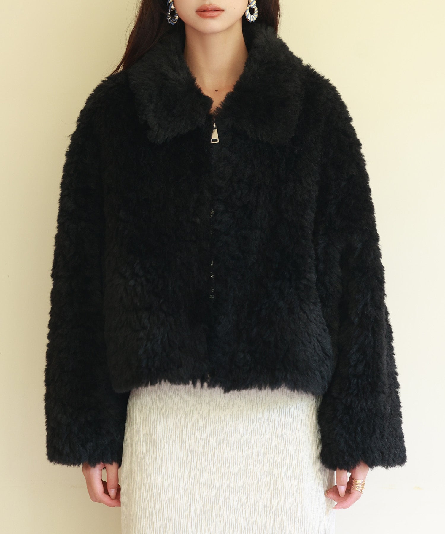 セゾン ド パピヨン（SAISON DE PAPILLON）/モコモコショート丈ボアコート セゾンドパピヨン SAISON DE PAPILLON モコモコショート丈ボアコート