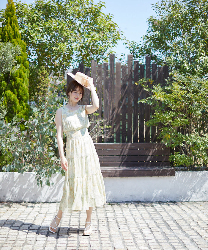 Toac 3-Tiered Printed Dress