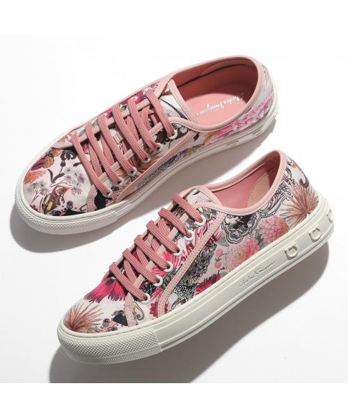 サルバトーレフェラガモ Salvatore Ferragamo FERRAGAMO スニーカー 0737448 BORG PRINT ボルグ （PK-WH/ピンク） PK-WH/ピンク
