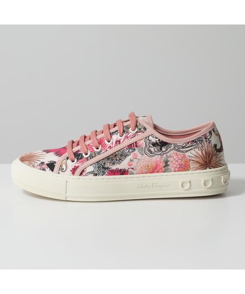サルバトーレフェラガモ Salvatore Ferragamo FERRAGAMO スニーカー 0737448 BORG PRINT ボルグ （PK-WH/ピンク） PK-WH/ピンク