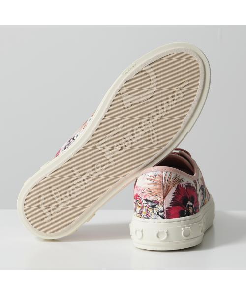サルバトーレフェラガモ Salvatore Ferragamo FERRAGAMO スニーカー 0737448 BORG PRINT ボルグ （PK-WH/ピンク） PK-WH/ピンク