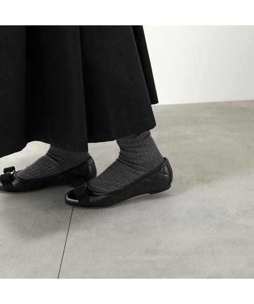 サルバトーレフェラガモ Salvatore Ferragamo FERRAGAMO パンプス VARINAQ フラットシューズ （NERO/ブラック） NERO/ブラック