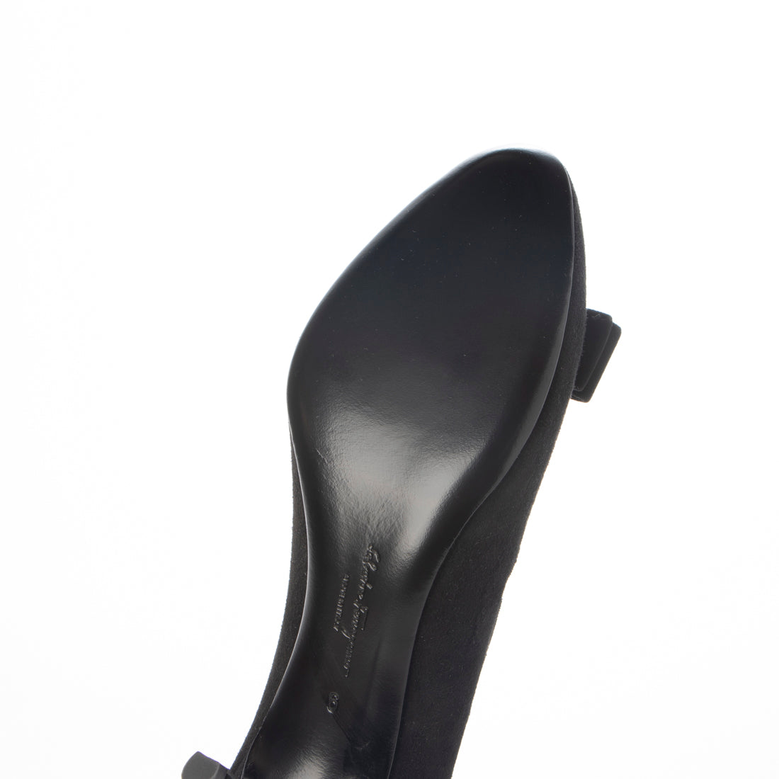 サルバトーレフェラガモ Salvatore Ferragamo スエード ヒールパンプス