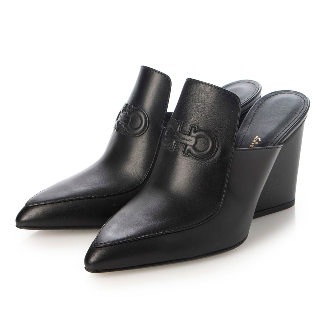 サルバトーレフェラガモ Salvatore Ferragamo Malfa mules,BLACK