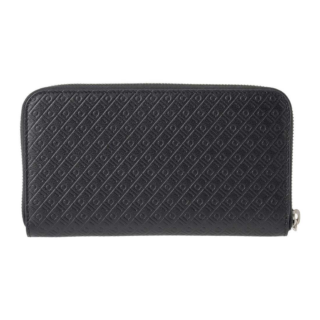 サルバトーレフェラガモ Salvatore Ferragamo 長財布(ラウンドファスナー) ガンチーニ EMBOSSED LONG WALLET 661569 780073 BLACK （ブラック） ブラック