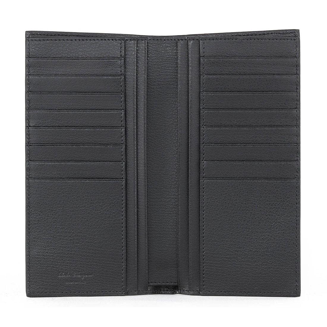 Salvatore Ferragamo Gancini Embossed Wallet 661662 783775 Black