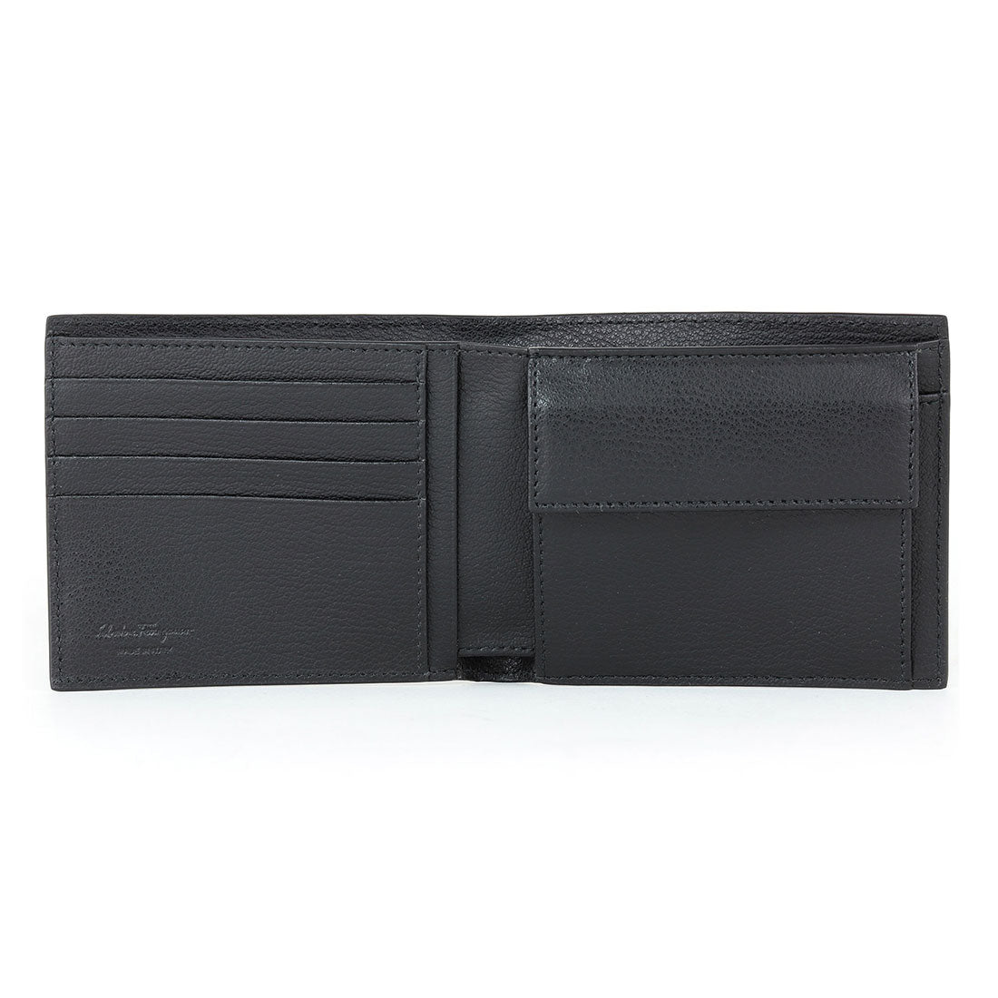 Salvatore Ferragamo Two-fold Wallet Gancini Embossed Bifold Wallet 661
