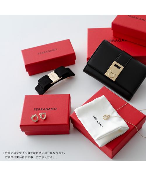 サルバトーレフェラガモ Salvatore Ferragamo FERRAGAMO 二つ折り財布 THE GANCINI 22 D780 （087/STONE/ベージュ） 087/STONE/ベージュ