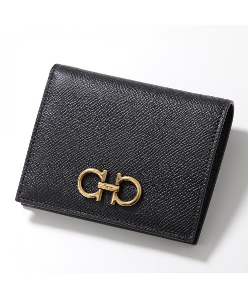 サルバトーレフェラガモ Salvatore Ferragamo FERRAGAMO 二つ折り財布 THE GANCINI 22 D780 （087/STONE/ベージュ） 087/STONE/ベージュ
