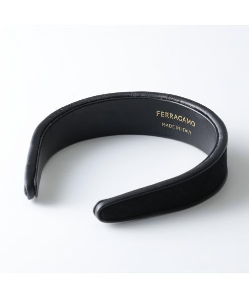 FERRAGAMO ヘアバンド 黒 Made in Italy Salvatore Ferragamo FERRAGAMO Headband 34 0429 776410 Gancini