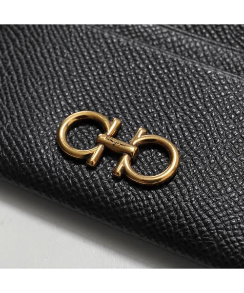 サルバトーレフェラガモ Salvatore Ferragamo FERRAGAMO カードケース GANCINI 220007 742164 （001/NERO/ブラック） 001/NERO/ブラック