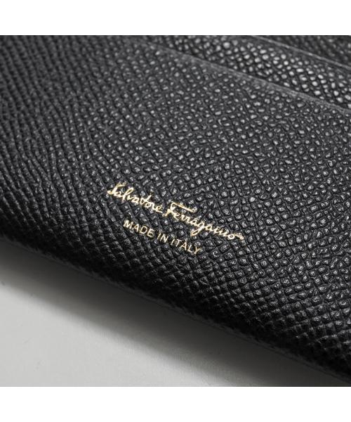 サルバトーレフェラガモ Salvatore Ferragamo FERRAGAMO カードケース GANCINI 220007 742164 （001/NERO/ブラック） 001/NERO/ブラック