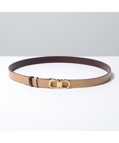 サルバトーレフェラガモ Salvatore Ferragamo FERRAGAMO リバーシブルベルト 230294 ダブルガンチーニ （003/LIGHT-CAMEL） 003/LIGHT-CAMEL