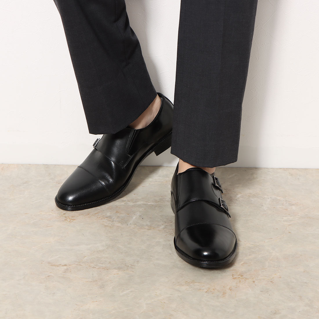 Sarabande SARABANDE Genuine Leather Rugged Business Double Monk Shoes /6938