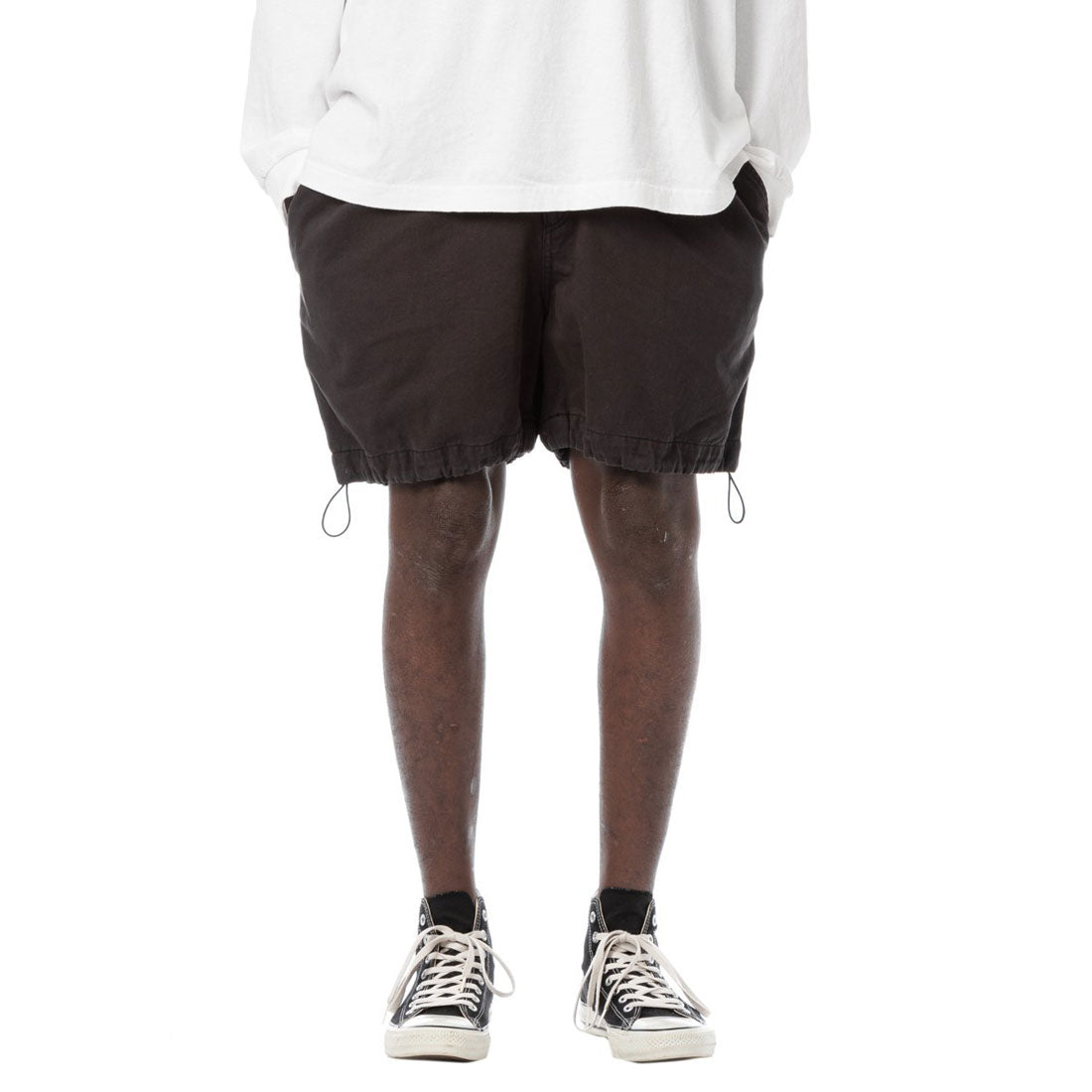 サンディニスタ SANDINISTA Sandinista Vintage Chino Tuck Shorts Overdyed（サンディニスタ ヴィンテージ チノ トラックショーツ オーバーダイ） （VINTAGE BLACK） VINTAGE BLACK