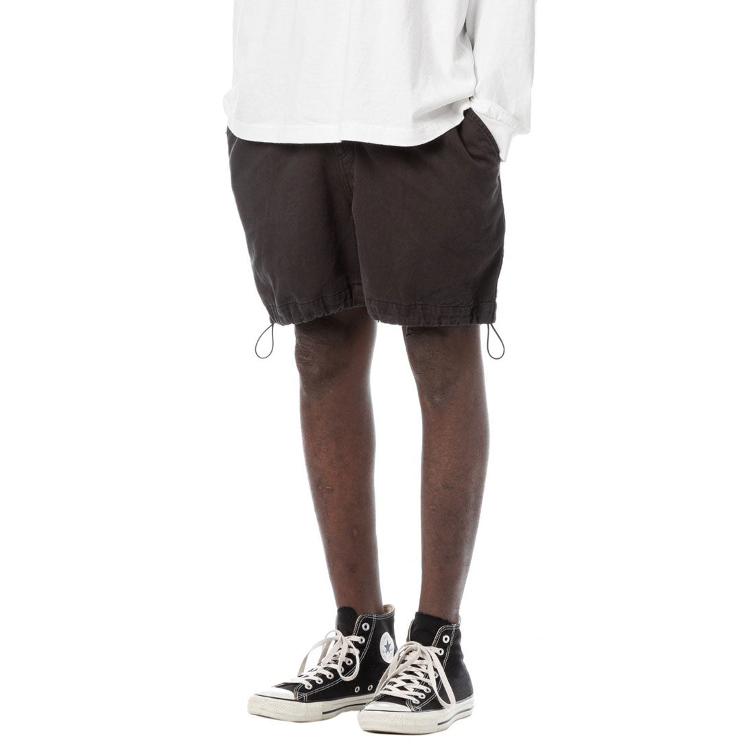 サンディニスタ SANDINISTA Sandinista Vintage Chino Tuck Shorts Overdyed（サンディニスタ ヴィンテージ チノ トラックショーツ オーバーダイ） （VINTAGE BLACK） VINTAGE BLACK