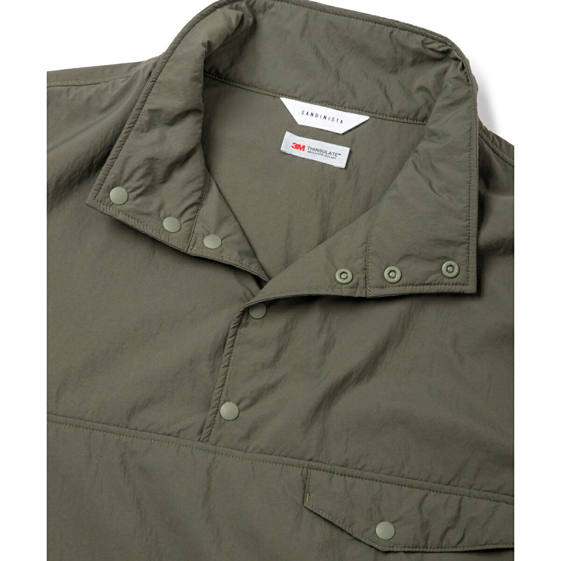 サンディニスタ SANDINISTA SANDINISTA Track Pullover Puff Jacket（サンディニスタ トラック プルオーバー パフジャケット） （OLIVE） OLIVE