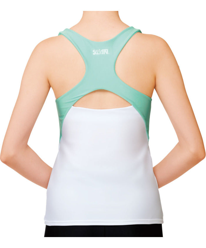 ササキスポーツ SASAKI ササキ SASAKI 新体操 Xバックトップ ルーズFIT・カップポケット付き  7054 WMIG