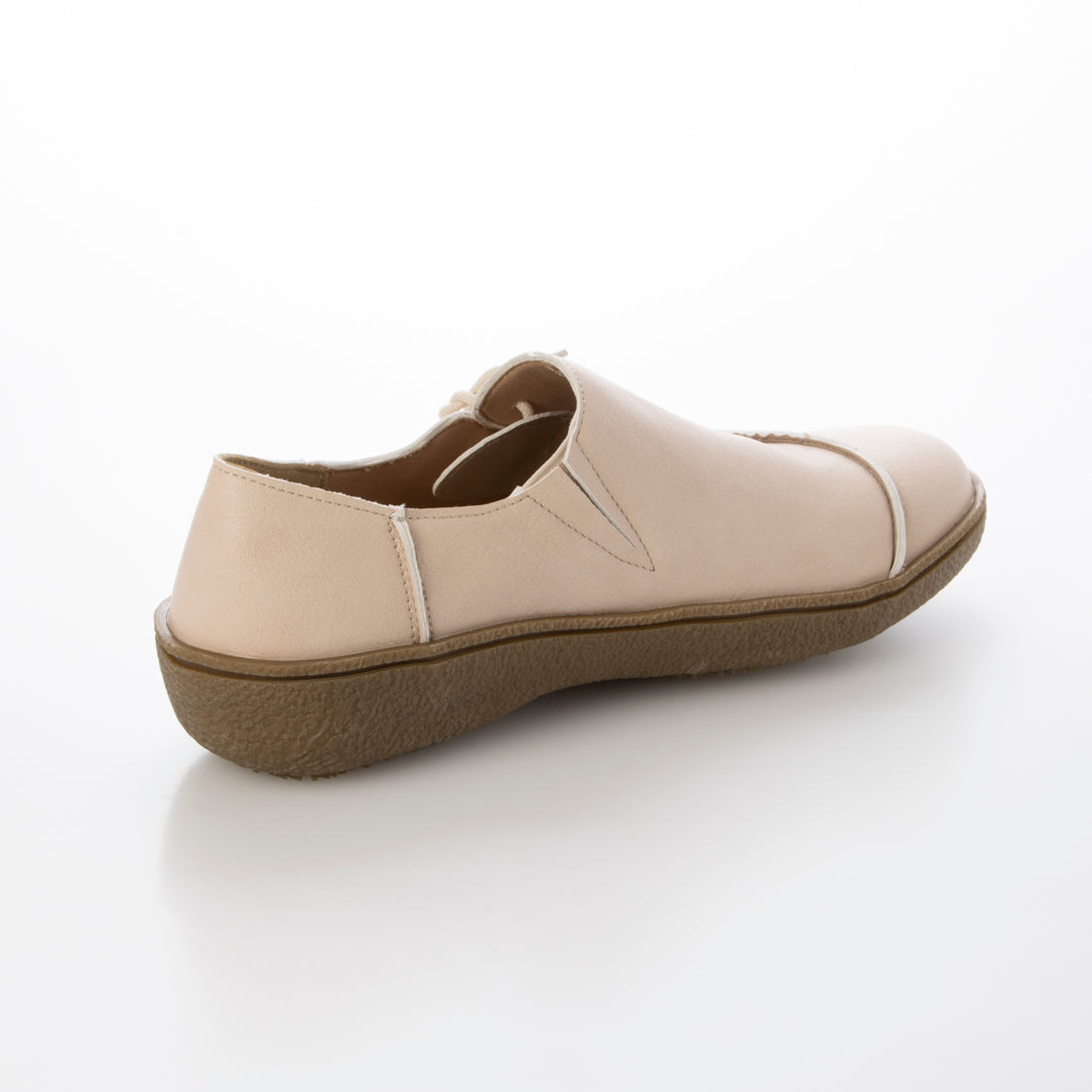 Scramble Side Lace-Up Flat Shoes Round Toe