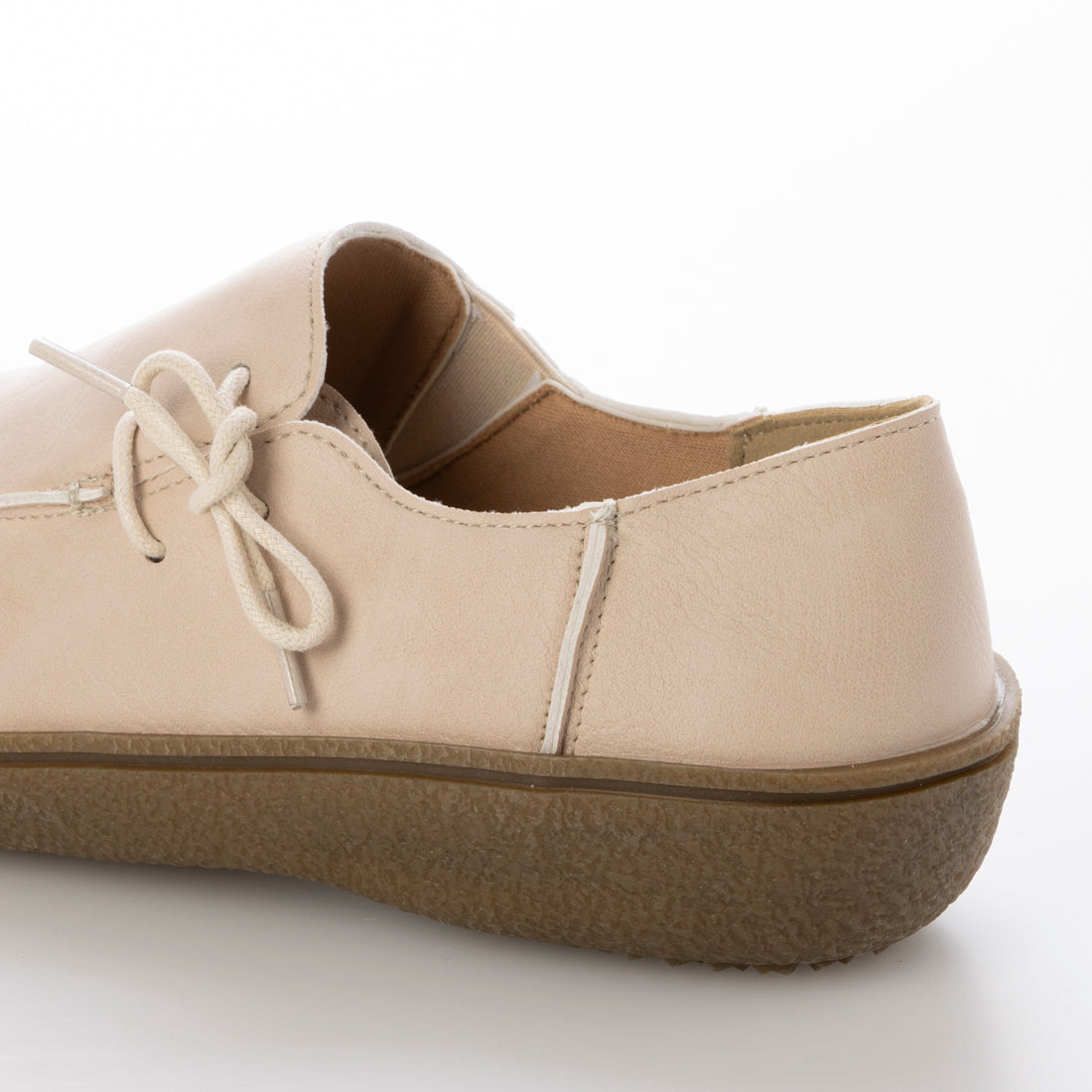 Scramble Side Lace-Up Flat Shoes Round Toe