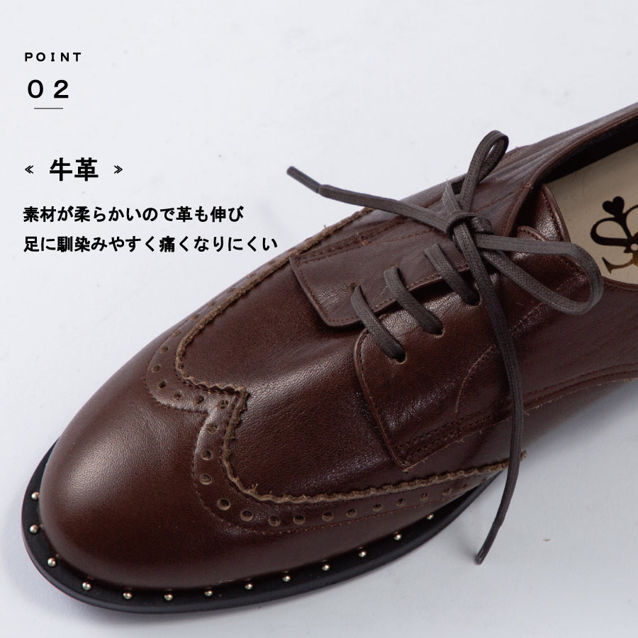 スコーピウス SCORPIUS 【SCORPIUS】 スコーピウス スタッズ レース アップ シューズ