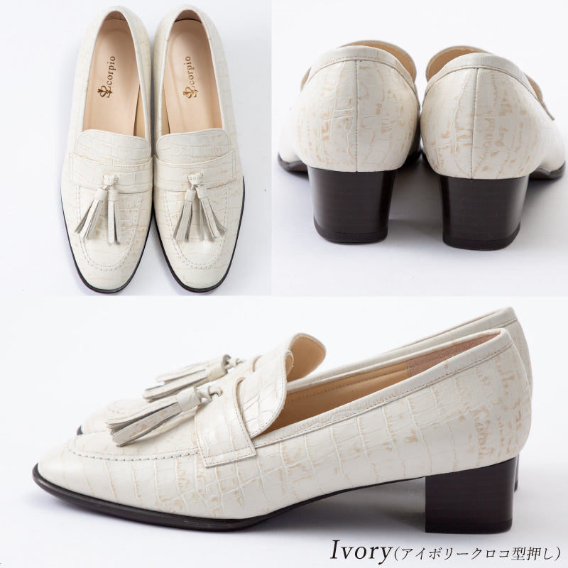 スコーピウス SCORPIUS 【SCORPIUS】 スコーピウス ヒールアップ タッセル ローファー