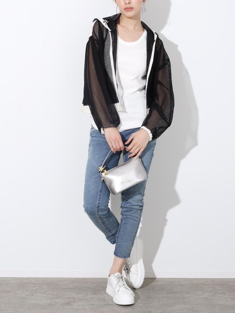 スコットクラブ SCOTCLUB ジップアップメッシュパーカー （ブラック） ブラック