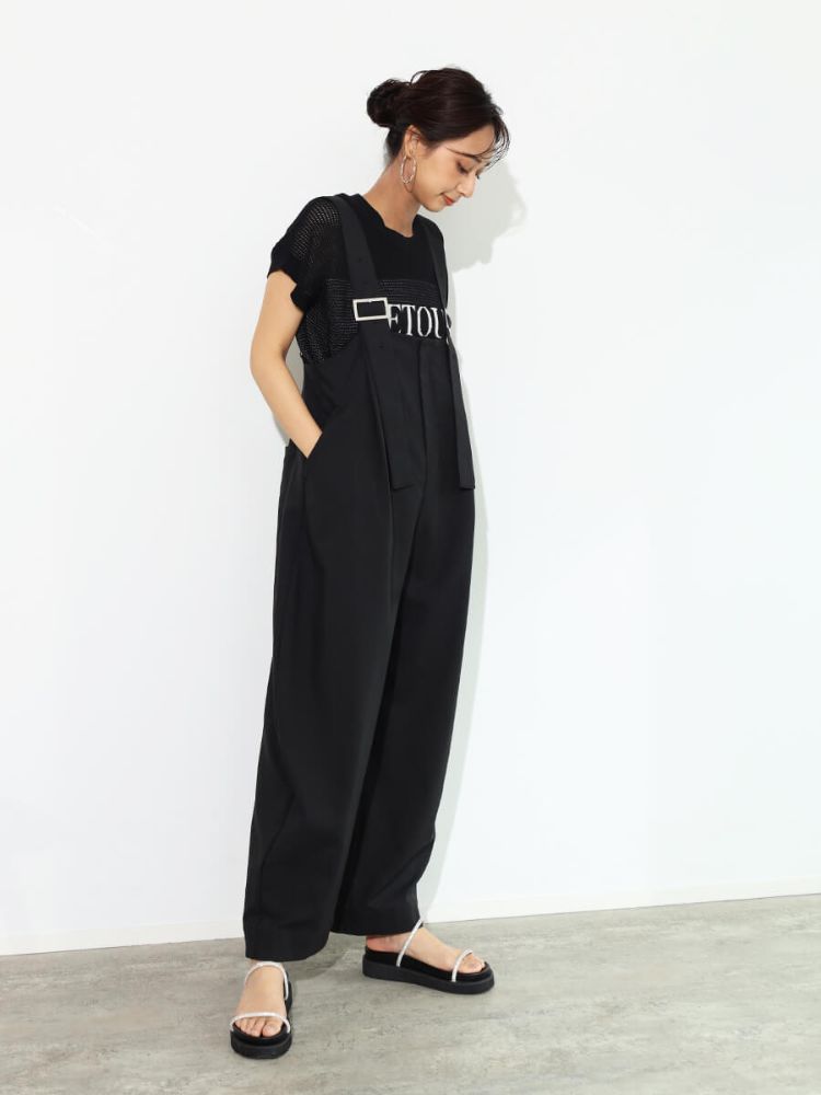 SCOTCLUB High Waist Wide Overalls