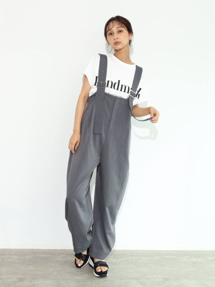 SCOTCLUB High Waist Wide Overalls