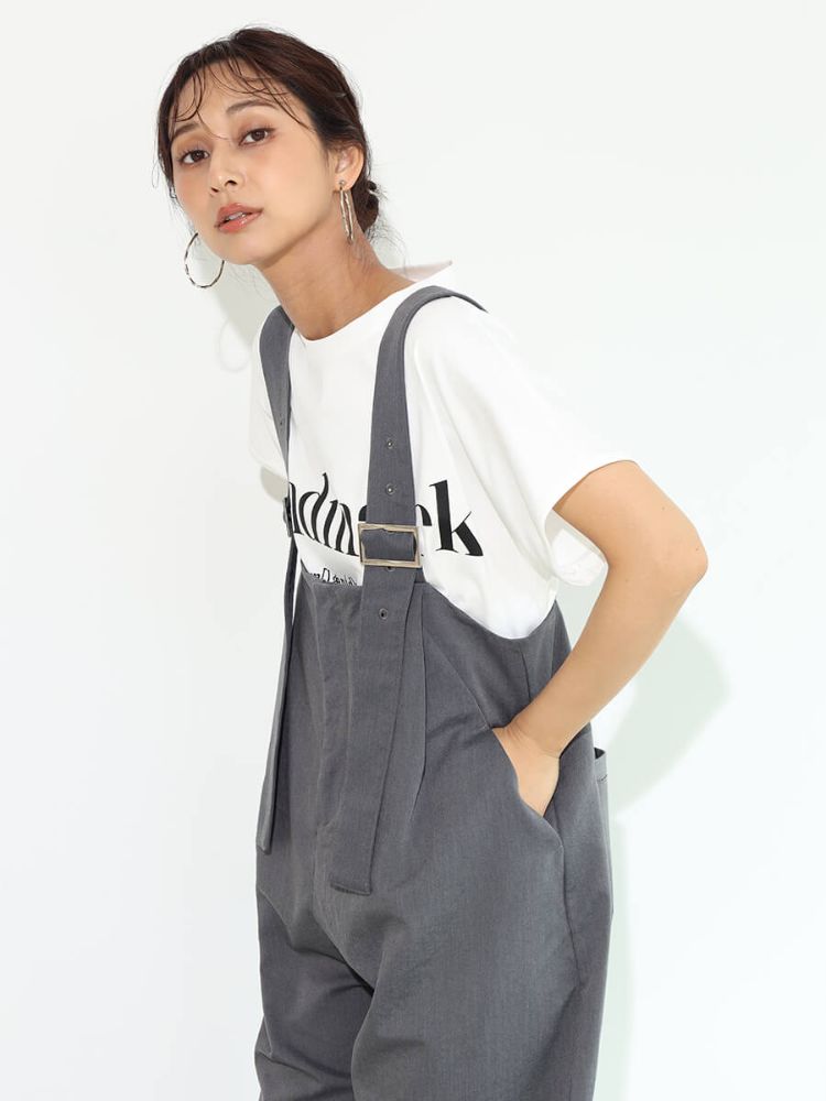SCOTCLUB High Waist Wide Overalls
