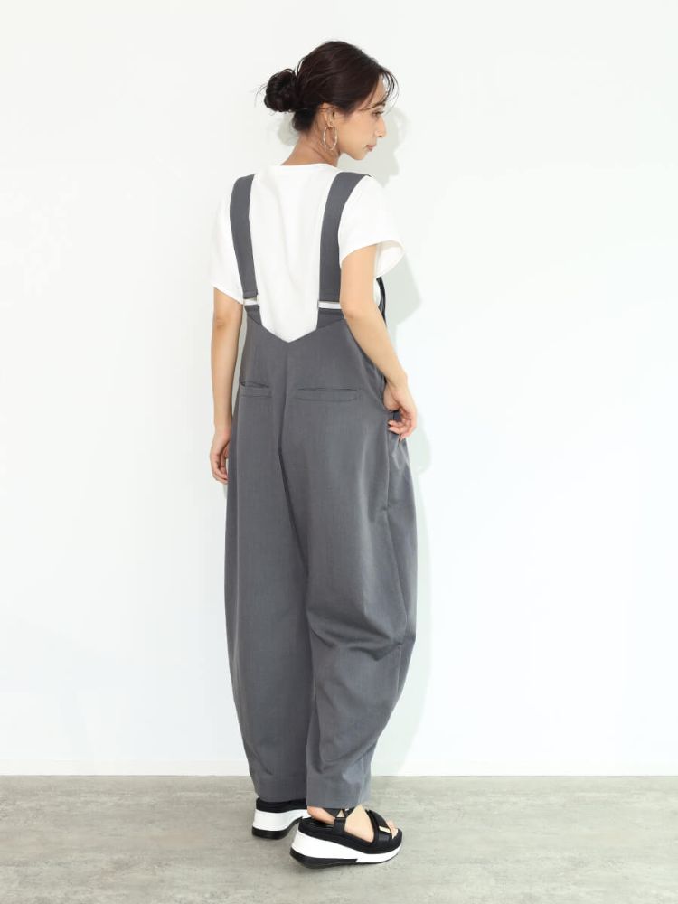 SCOTCLUB High Waist Wide Overalls