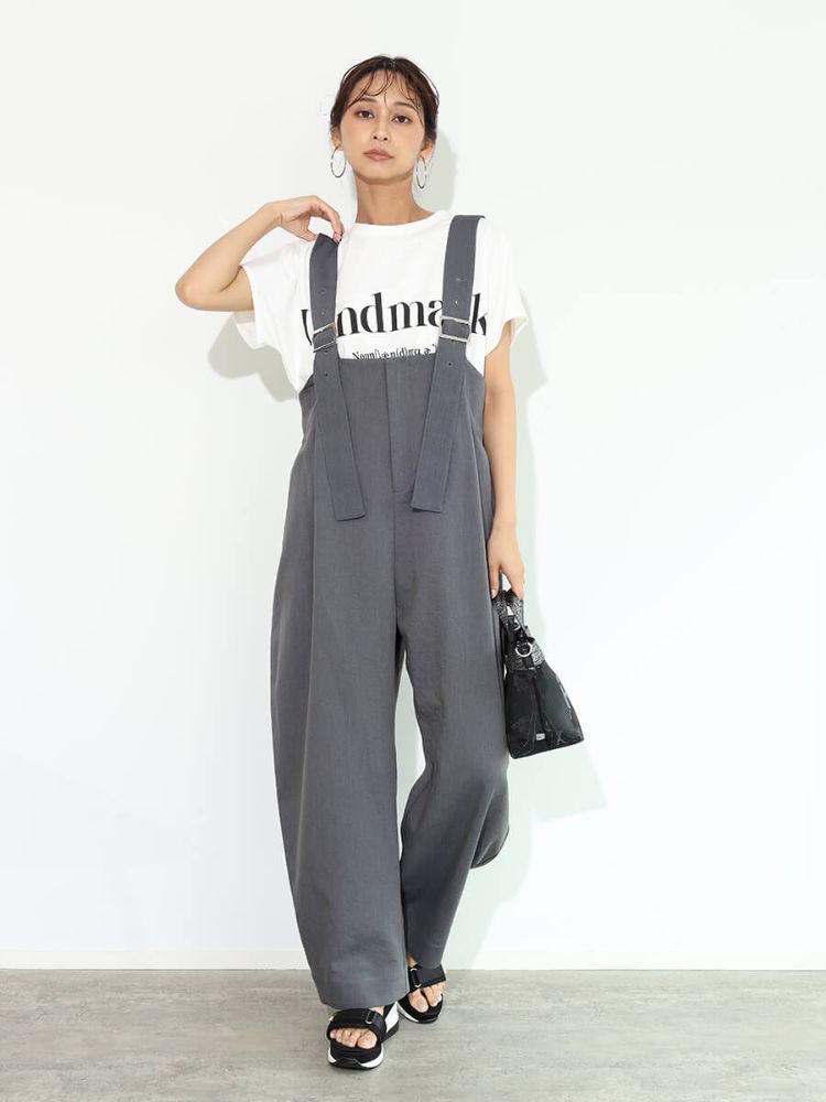 SCOTCLUB High Waist Wide Overalls